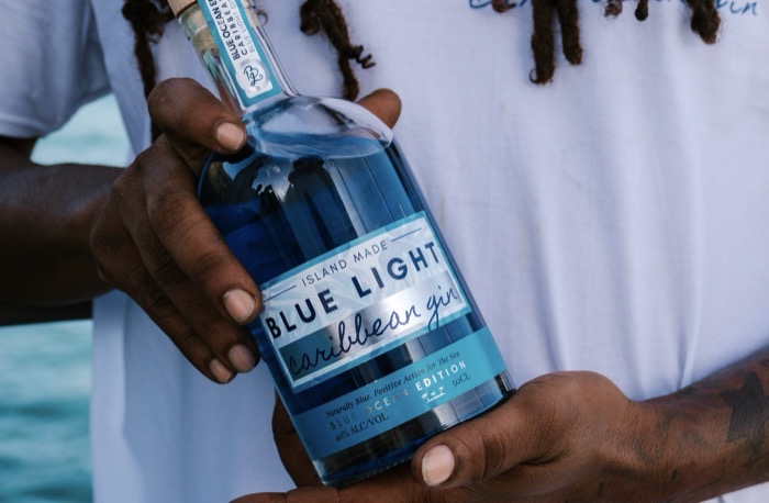 Blue Ocean Edition Blue Light Caribbean Gin