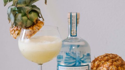 Pineapple Gin Daiquiri Recipe - Blue Light Caribbean Gin