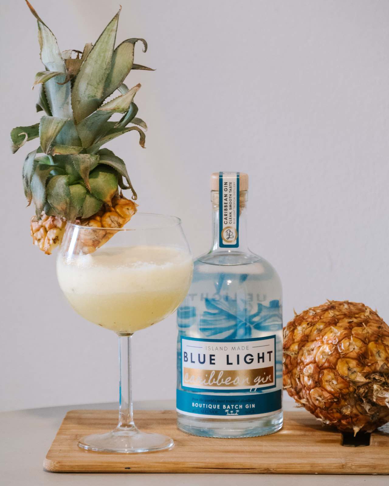 Pineapple Gin Daiquiri Recipe - Blue Light Caribbean Gin