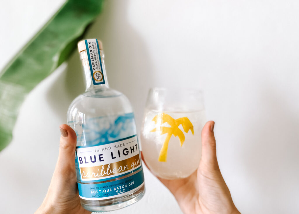 Blue Light Gin Cocktail